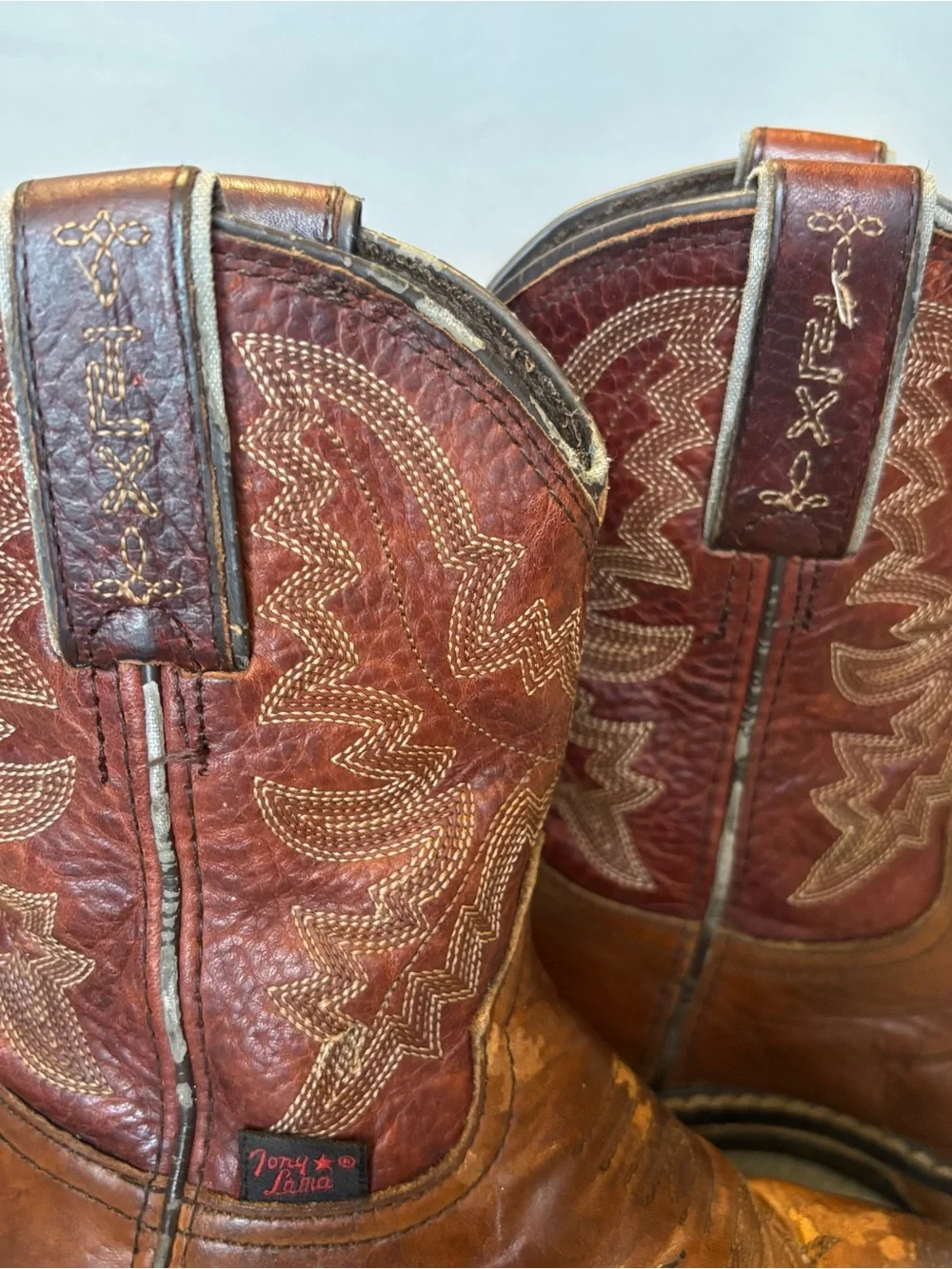 Tony Lama Kids TLX 9.5D Brown Leather Western Cowboy Boots